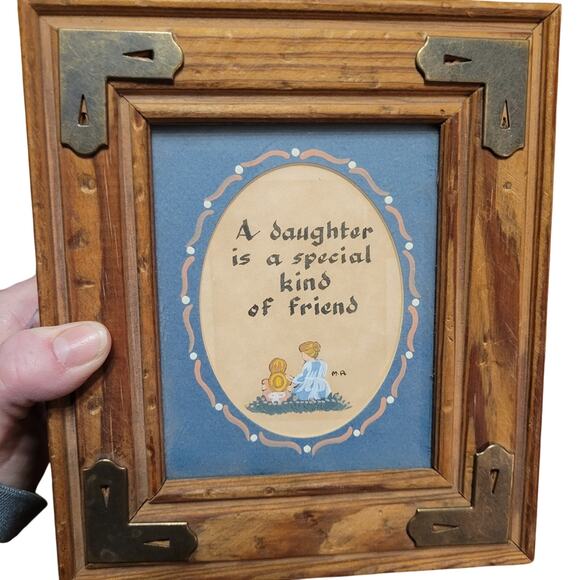 Vintage Hinged Trinket/Jewelry Box A Daughter Is A Special Kind Of Friend - Picture 1 of 7